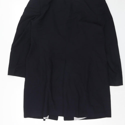 Marks and Spencer Womens Blue Polyacrylate Fibre Jacket Blazer Size 18 - Longline