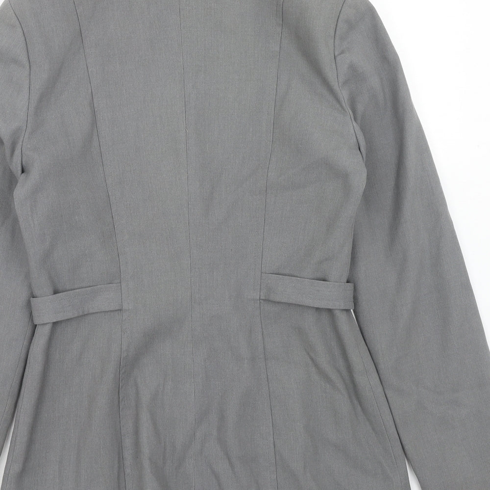 Etham Womens Grey Viscose Jacket Blazer Size 10