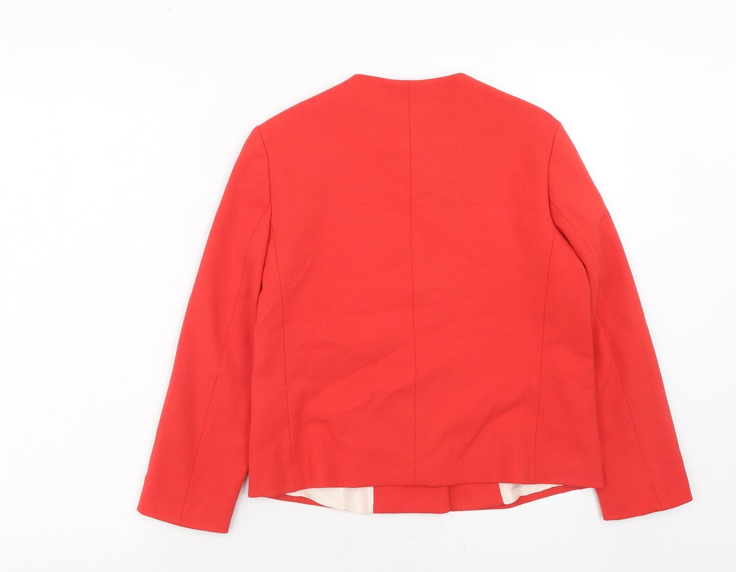 Zara Womens Red Jacket Size S Button