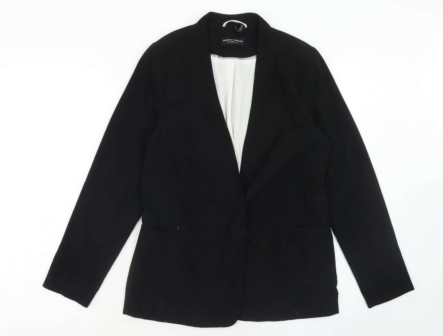 Dorothy Perkins Womens Blue Jacket Blazer Size 12 Button