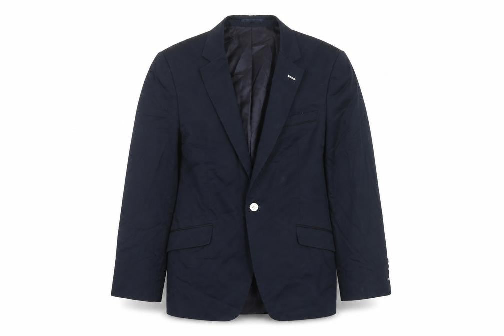 Steel & Jelly Womens Blue Cotton Jacket Suit Jacket Size 12