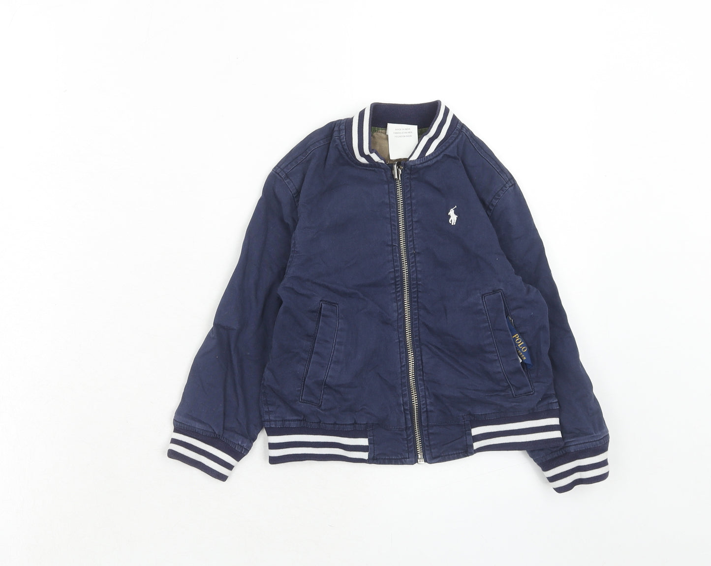 Ralph Lauren Boys Blue Jacket Size 3 Years Zip