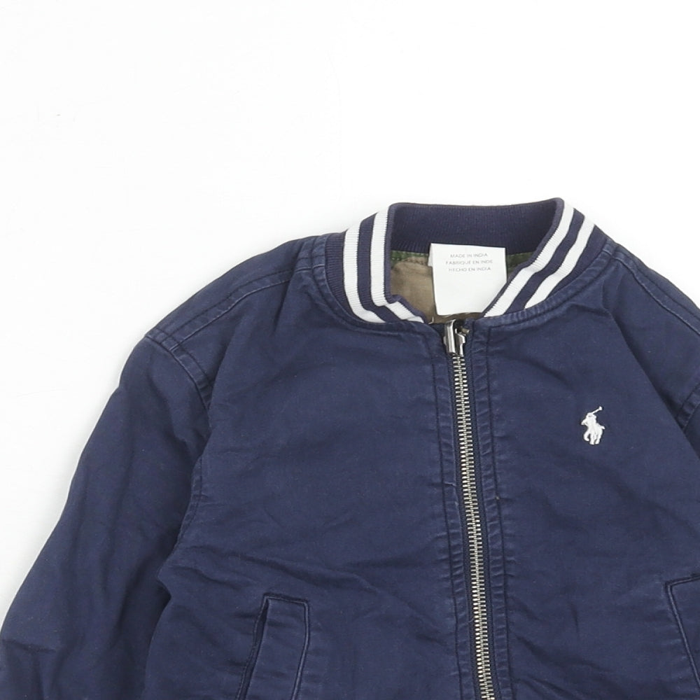 Ralph Lauren Boys Blue Jacket Size 3 Years Zip
