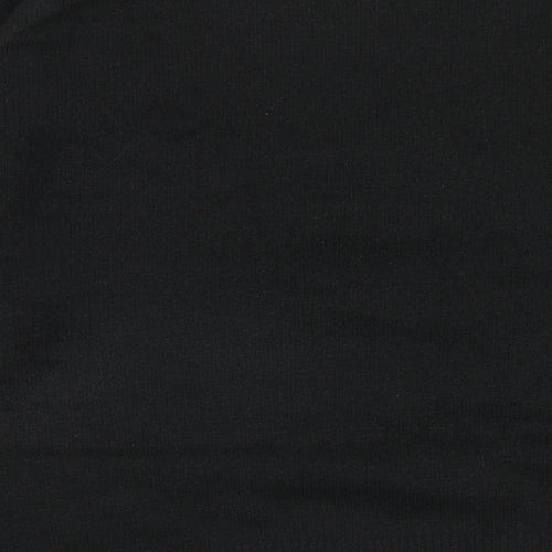 Marks and Spencer Womens Black Crew Neck Acrylic Pullover Jumper Size L - Ho Ho Ho Christmas