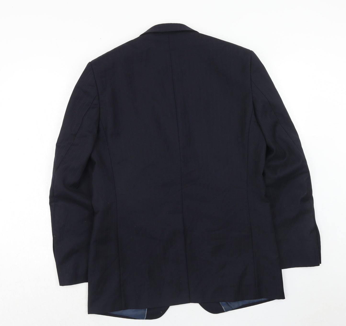 Marks and Spencer Mens Blue Wool Jacket Suit Jacket Size 40 Regular