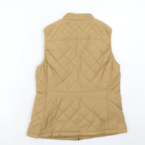 Miss Moly Womens Brown Gilet Jacket Size L Zip