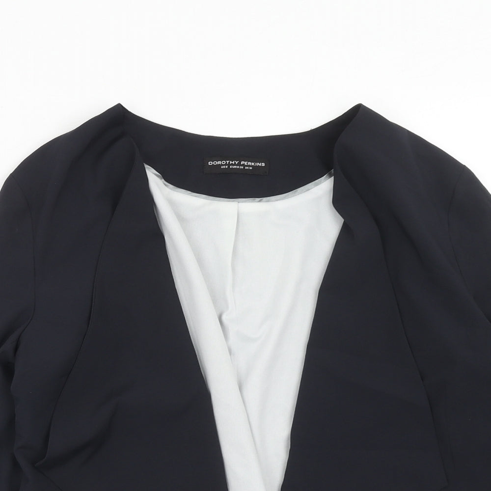 Dorothy Perkins Womens Blue Jacket Blazer Size 10