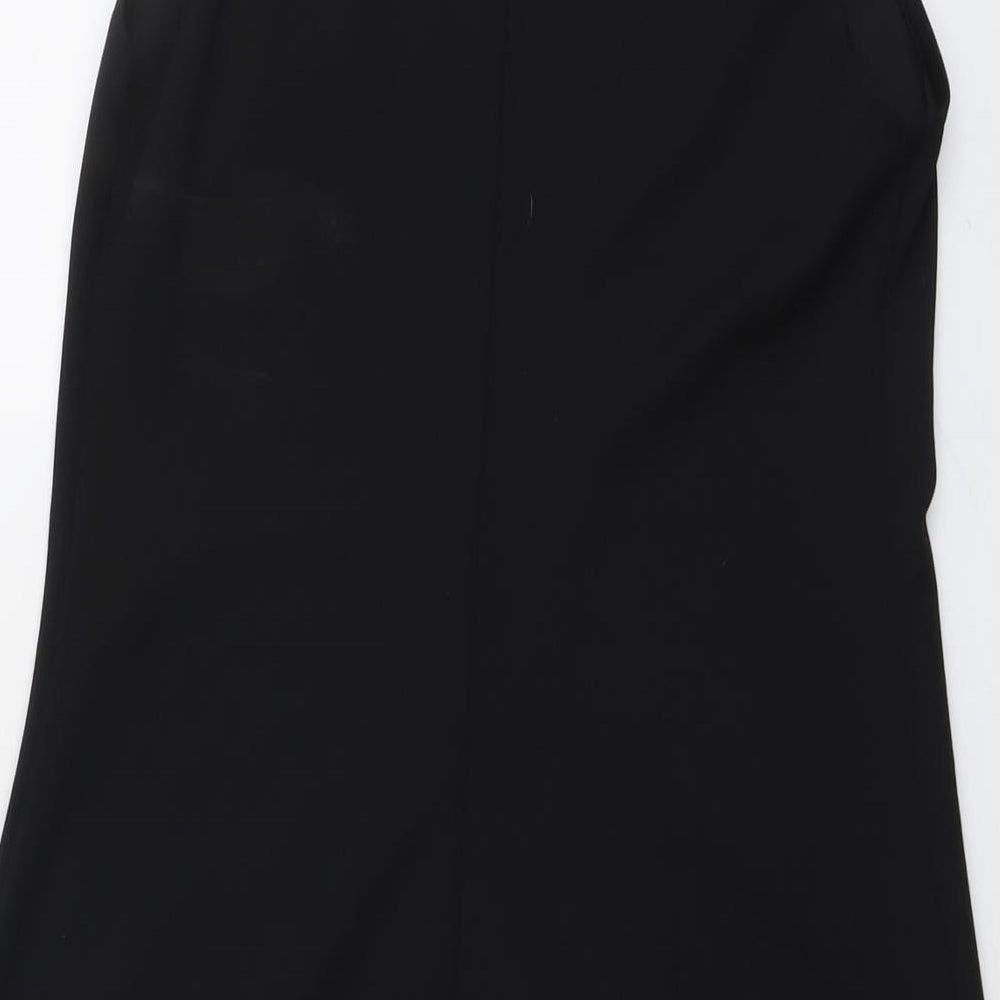 Zara Womens Black Polyester Shift Size S Round Neck Pullover