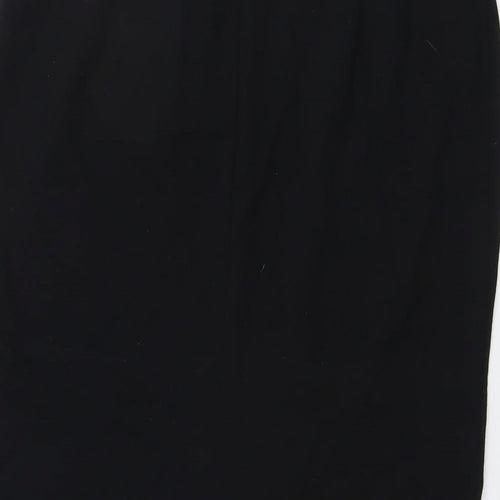 Marks and Spencer Womens Black Viscose A-Line Skirt Size 12