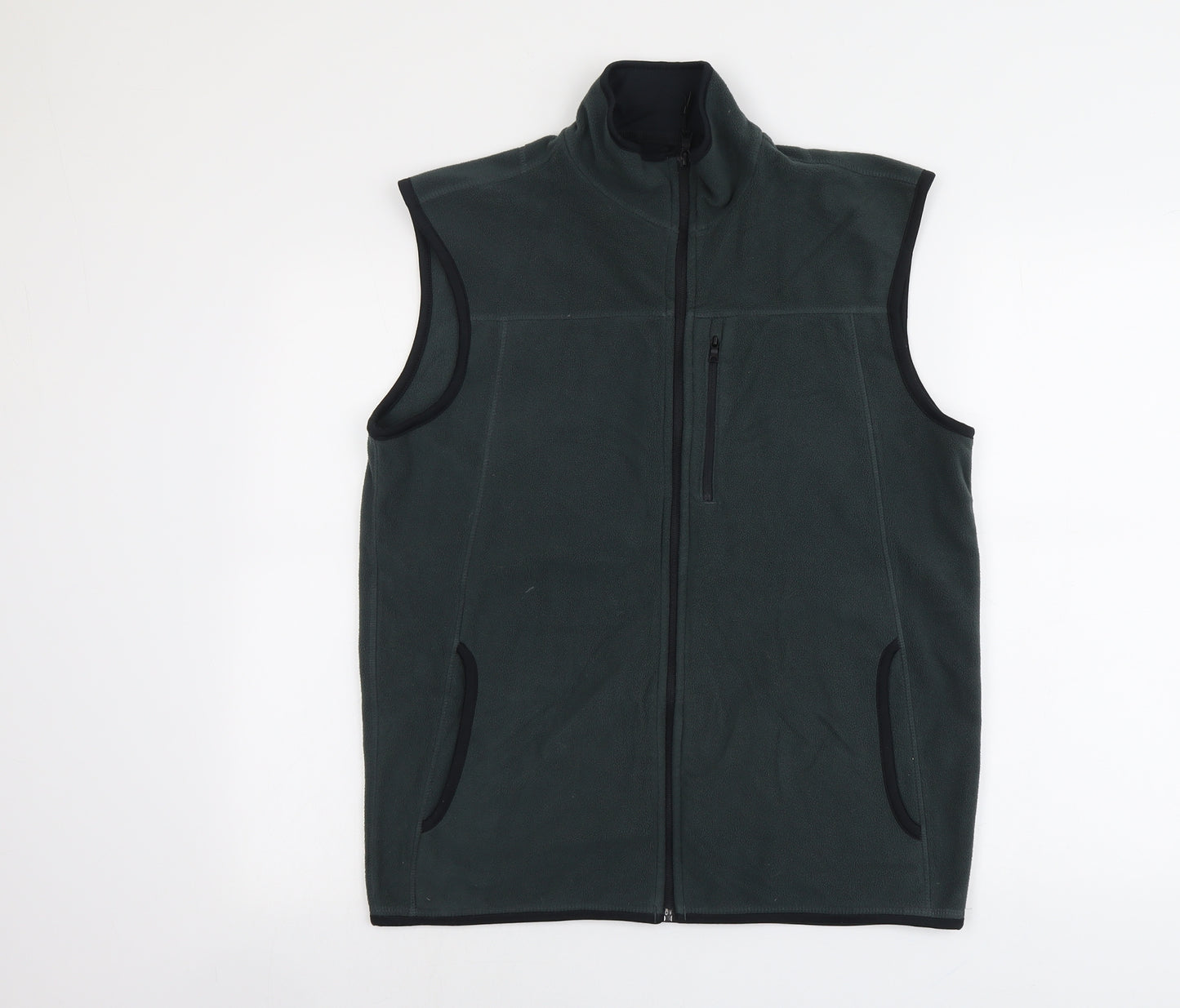 Marks and Spencer Mens Green Gilet Jacket Size M Zip