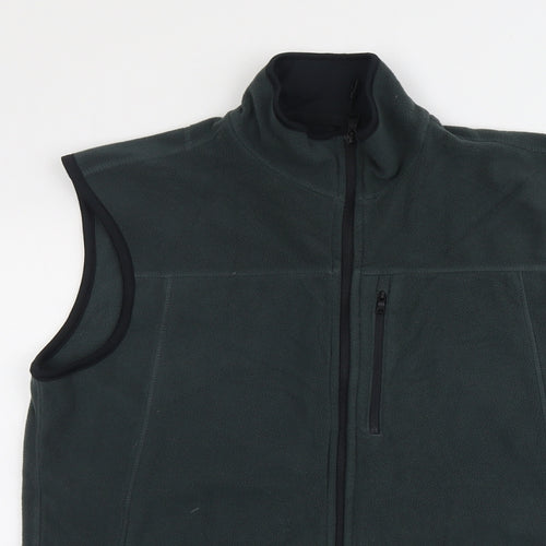 Marks and Spencer Mens Green Gilet Jacket Size M Zip