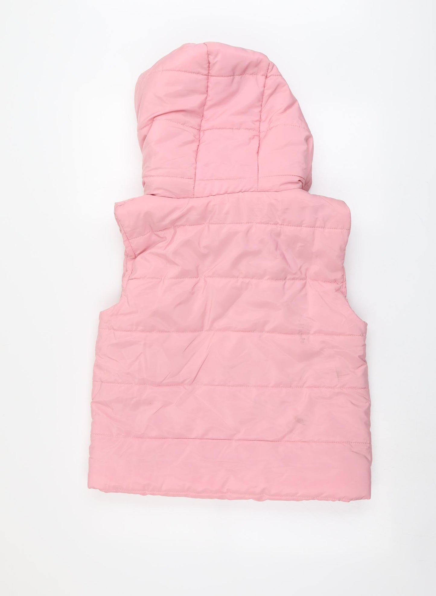 Boohoo Womens Pink Gilet Jacket Size S Zip