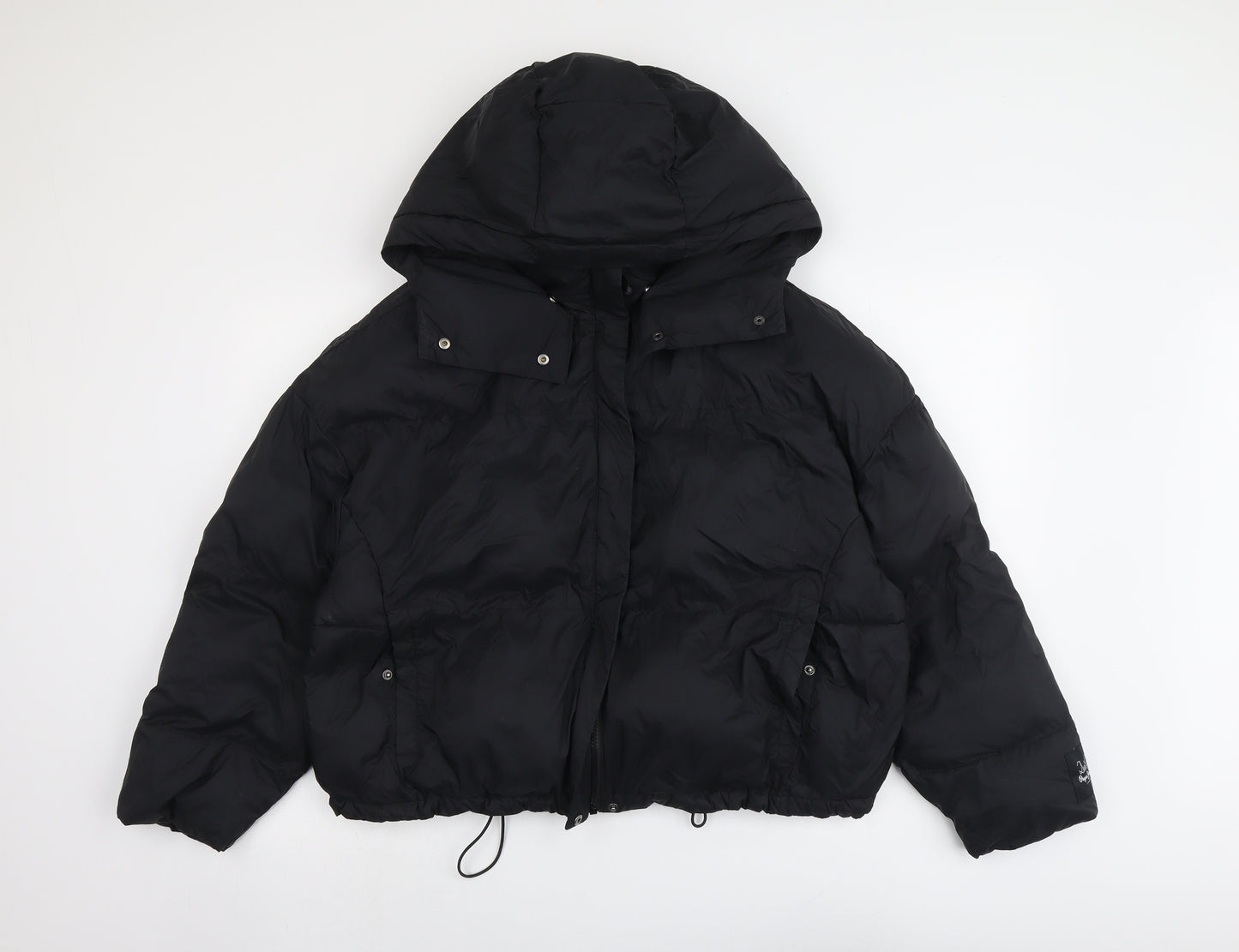 Pepe Jeans Womens Black Puffer Jacket Jacket Size S Zip