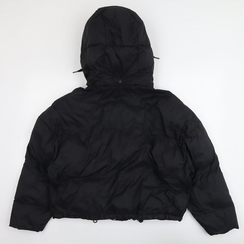 Pepe Jeans Womens Black Puffer Jacket Jacket Size S Zip