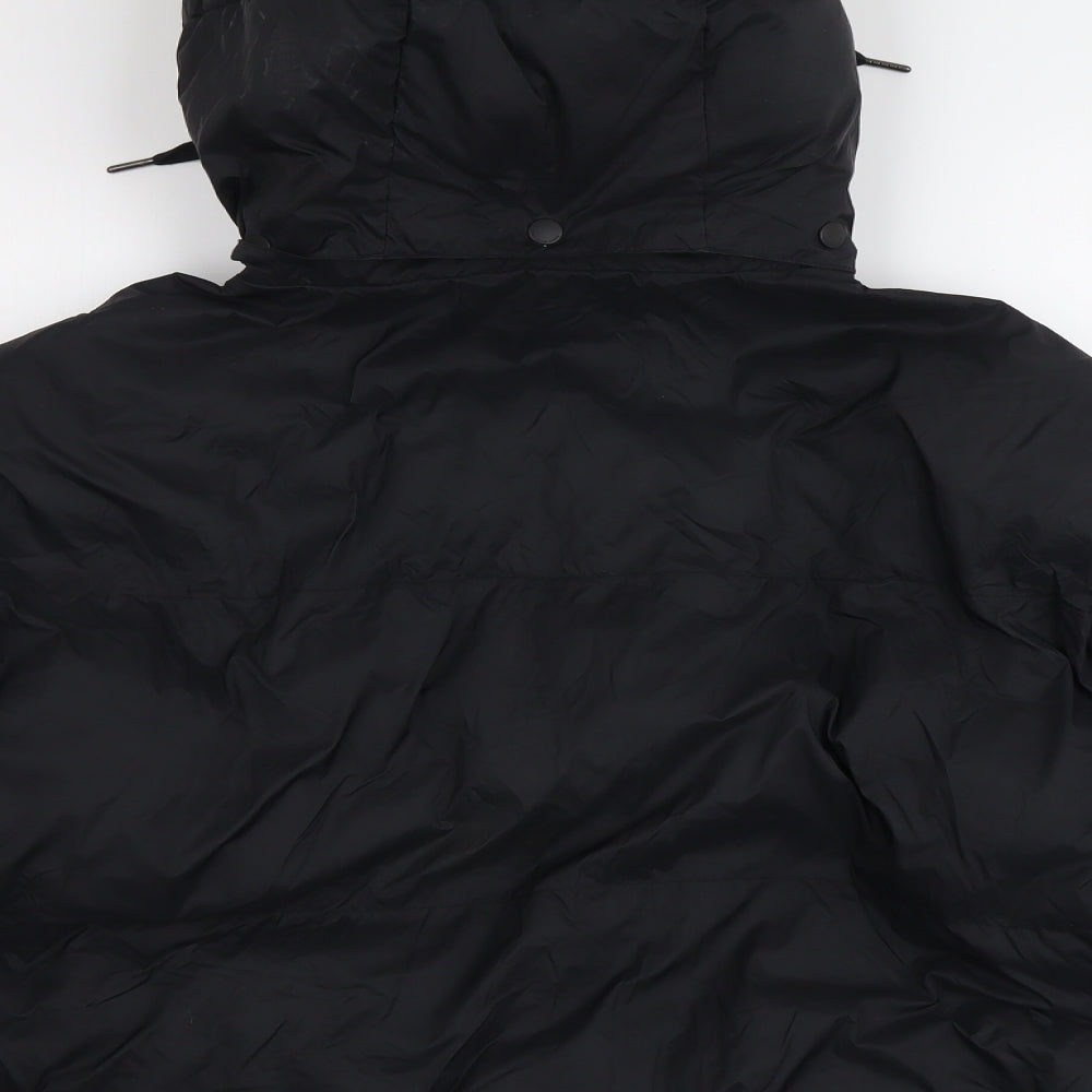 Pepe Jeans Womens Black Puffer Jacket Jacket Size S Zip