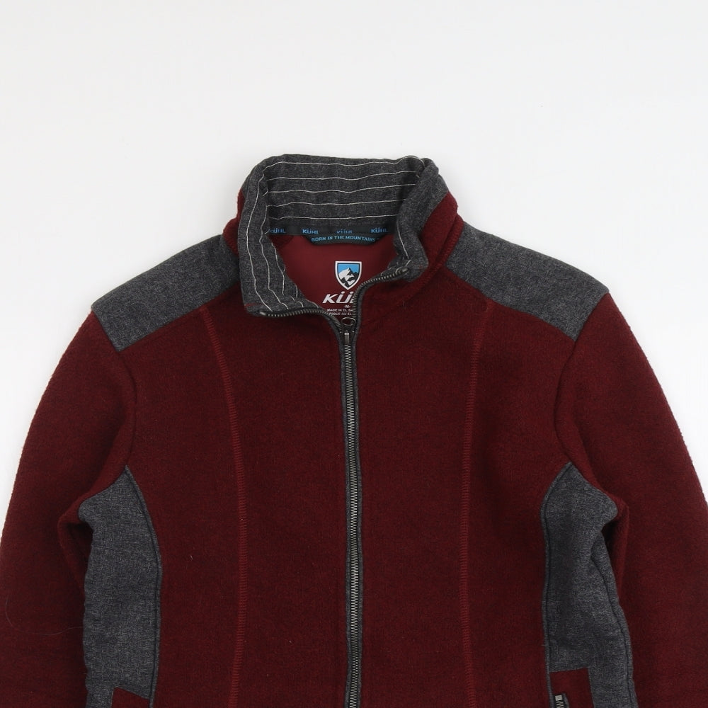 KÚHL Womens Red Jacket Size M Zip