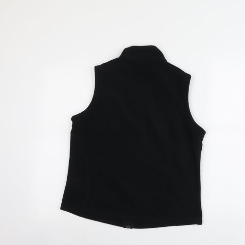 Marks and Spencer Womens Black Gilet Jacket Size 14 Zip