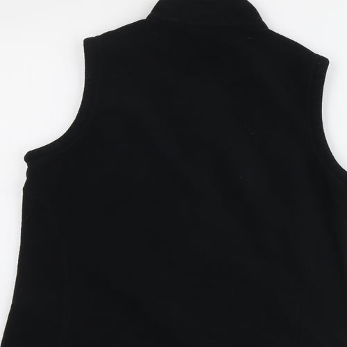 Marks and Spencer Womens Black Gilet Jacket Size 14 Zip