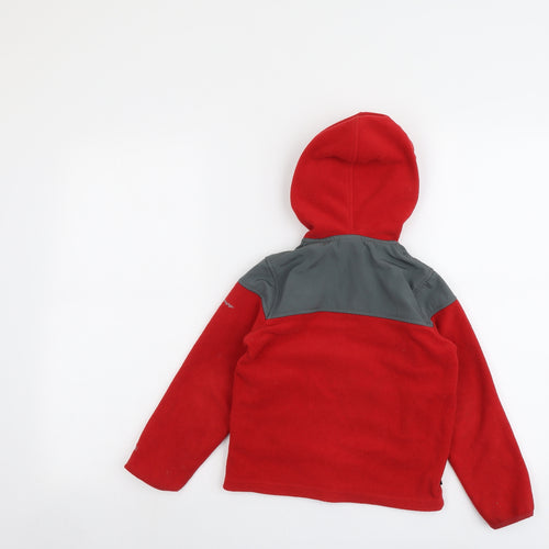 Trespass Boys Red Colourblock Jacket Size 5-6 Years Zip