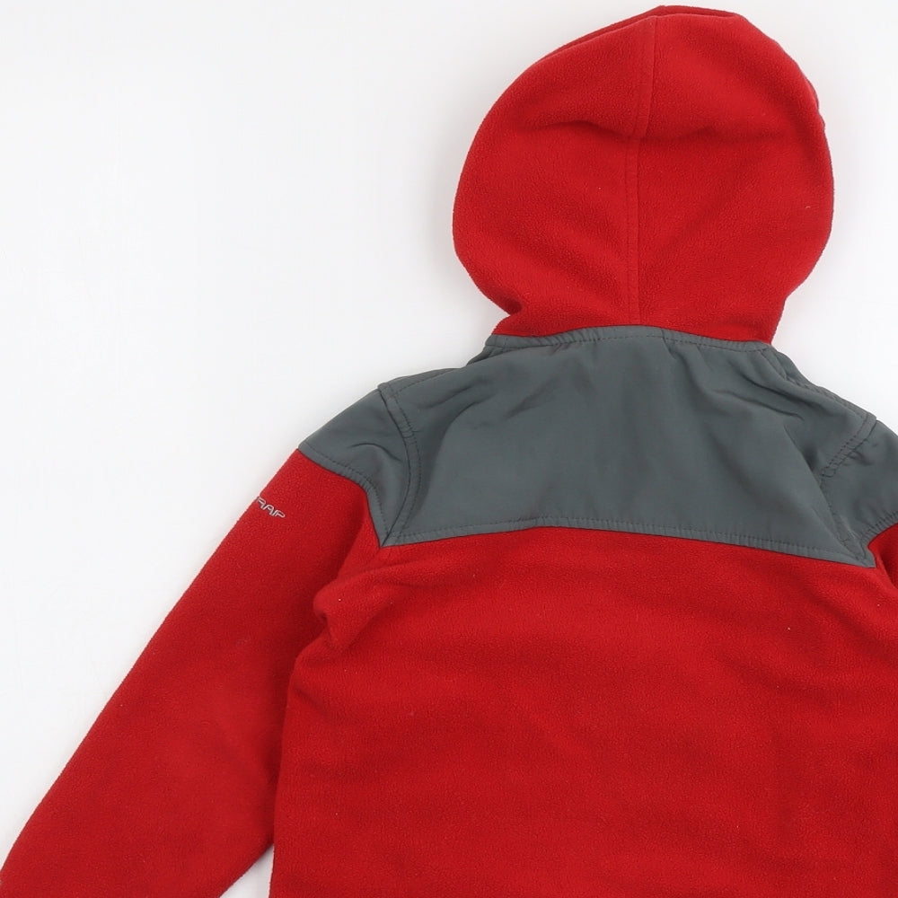 Trespass Boys Red Colourblock Jacket Size 5-6 Years Zip