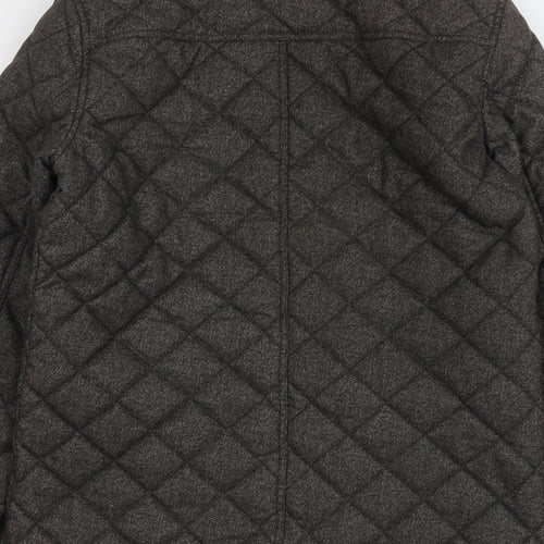 NEXT Mens Brown Quilted Jacket Size M Zip
