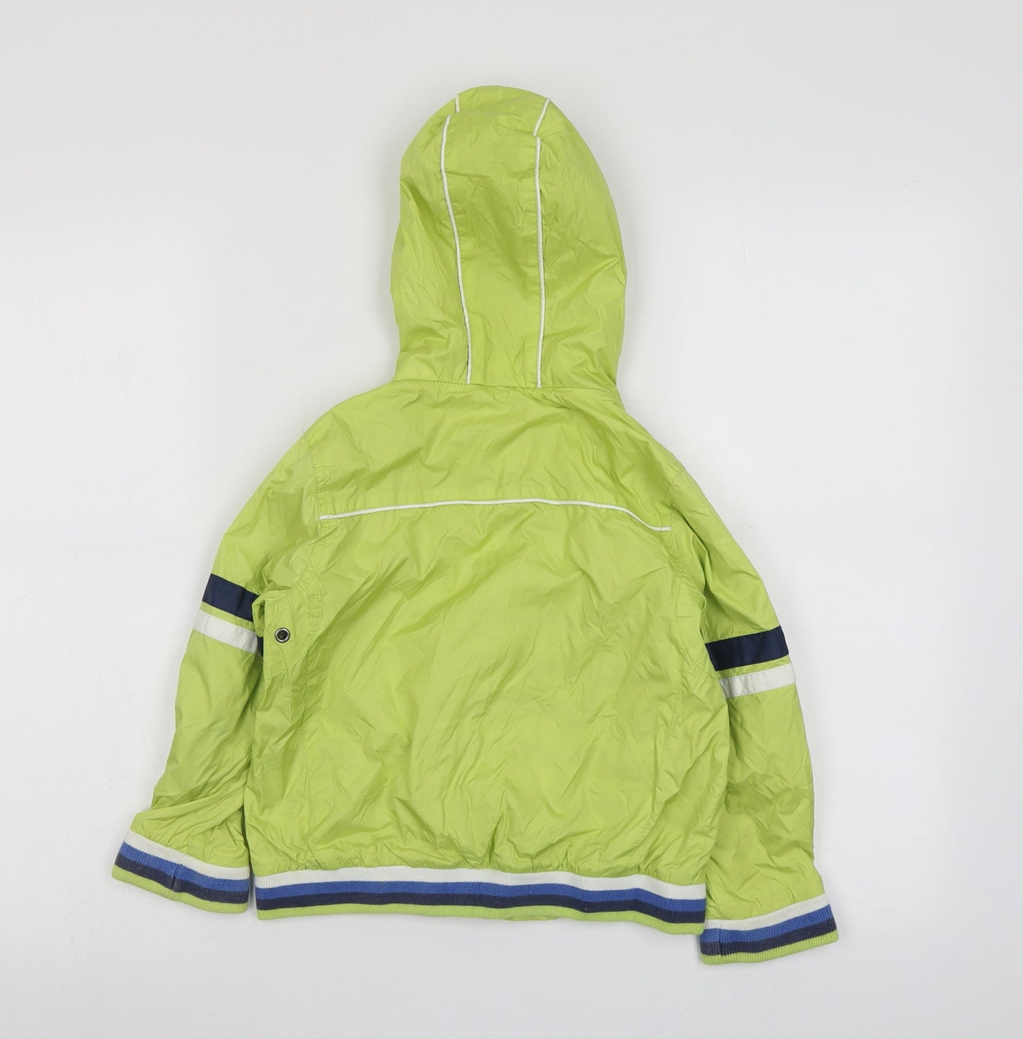 NEXT Boys Green Striped Jacket Size 4-5 Years Zip