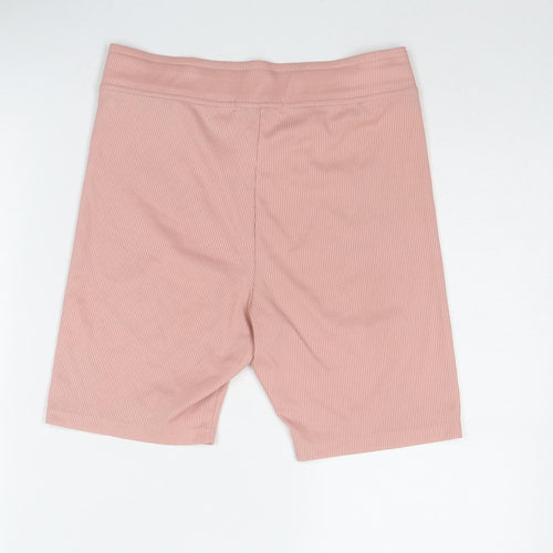 Boux Avenue Womens Pink Polyester Sweat Shorts Size 8 Regular Pull On - Ribbed
