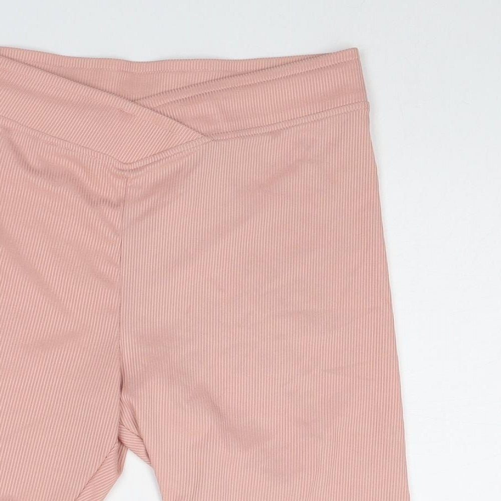 Boux Avenue Womens Pink Polyester Sweat Shorts Size 8 Regular Pull On - Ribbed