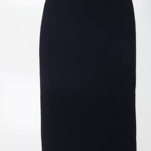 Micha Womens Blue Polyester A-Line Skirt Size 12