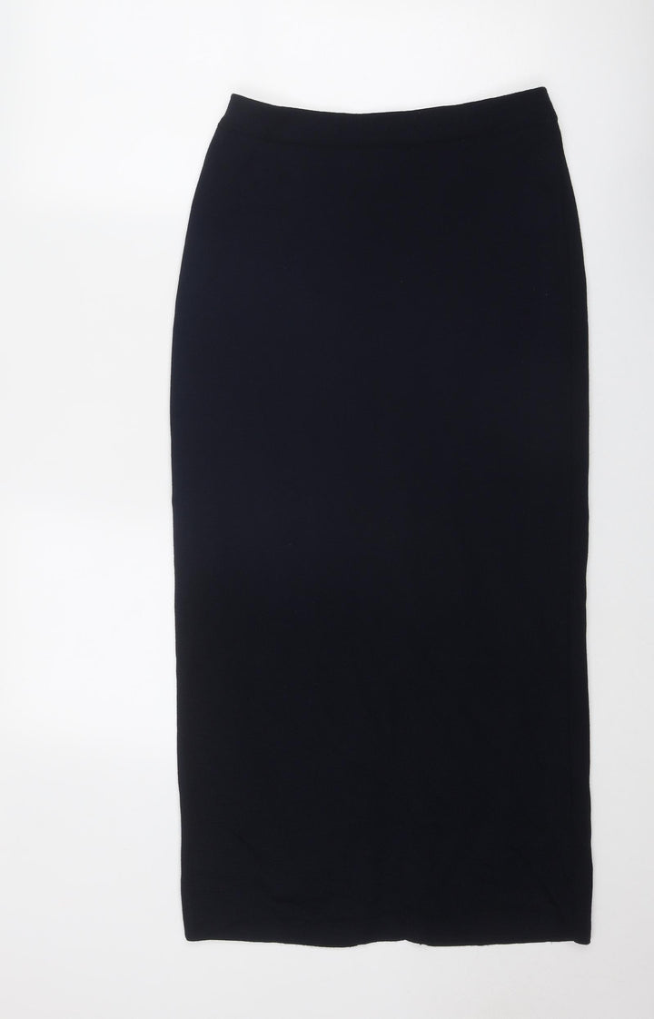 Micha Womens Blue Polyester A-Line Skirt Size 12