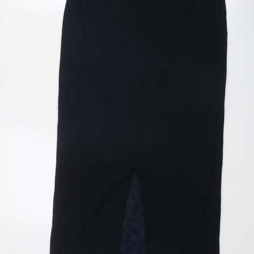 Micha Womens Blue Polyester A-Line Skirt Size 12
