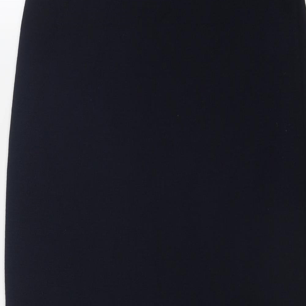 Micha Womens Blue Polyester A-Line Skirt Size 12