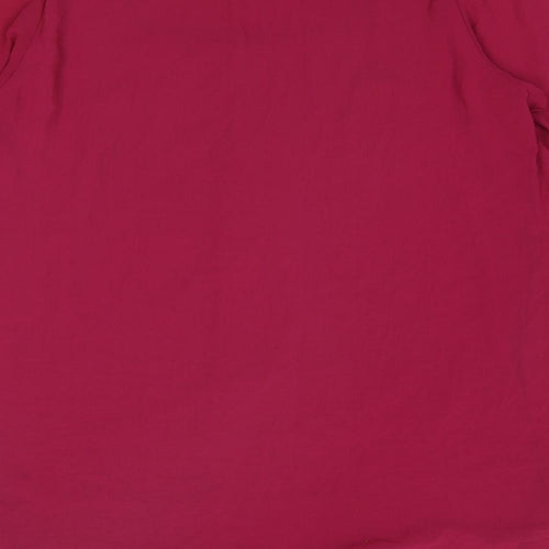 Evans Womens Pink Polyester A-Line Size 16 Square Neck Pullover