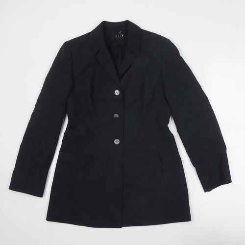 Linea Womens Grey Jacket Blazer Size 10 Button