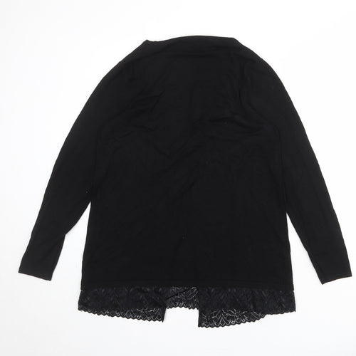 Savoir Womens Black V-Neck Viscose Cardigan Jumper Size 14