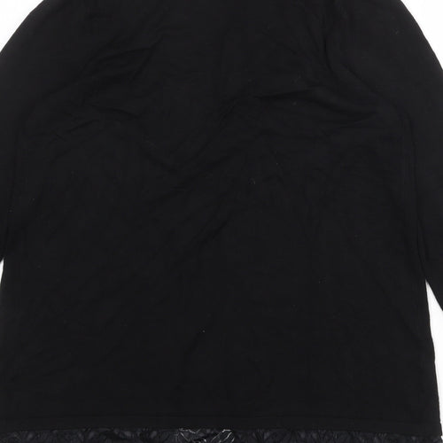 Savoir Womens Black V-Neck Viscose Cardigan Jumper Size 14