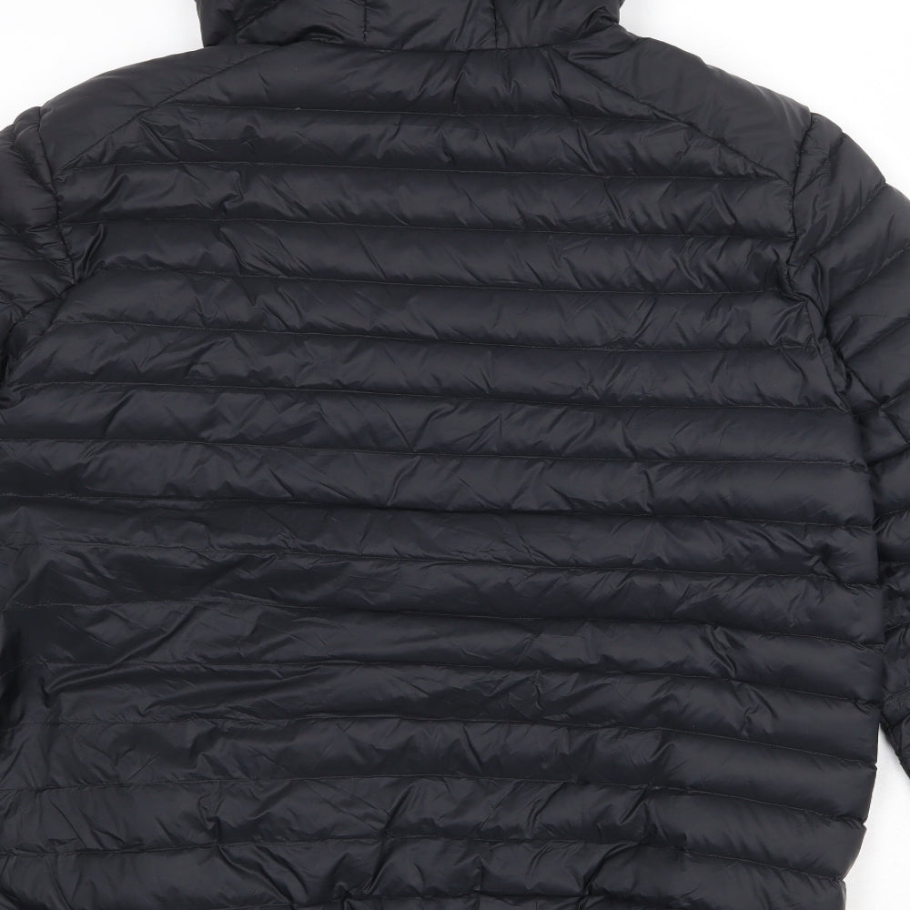 Marks and Spencer Mens Black Quilted Jacket Size XL Zip