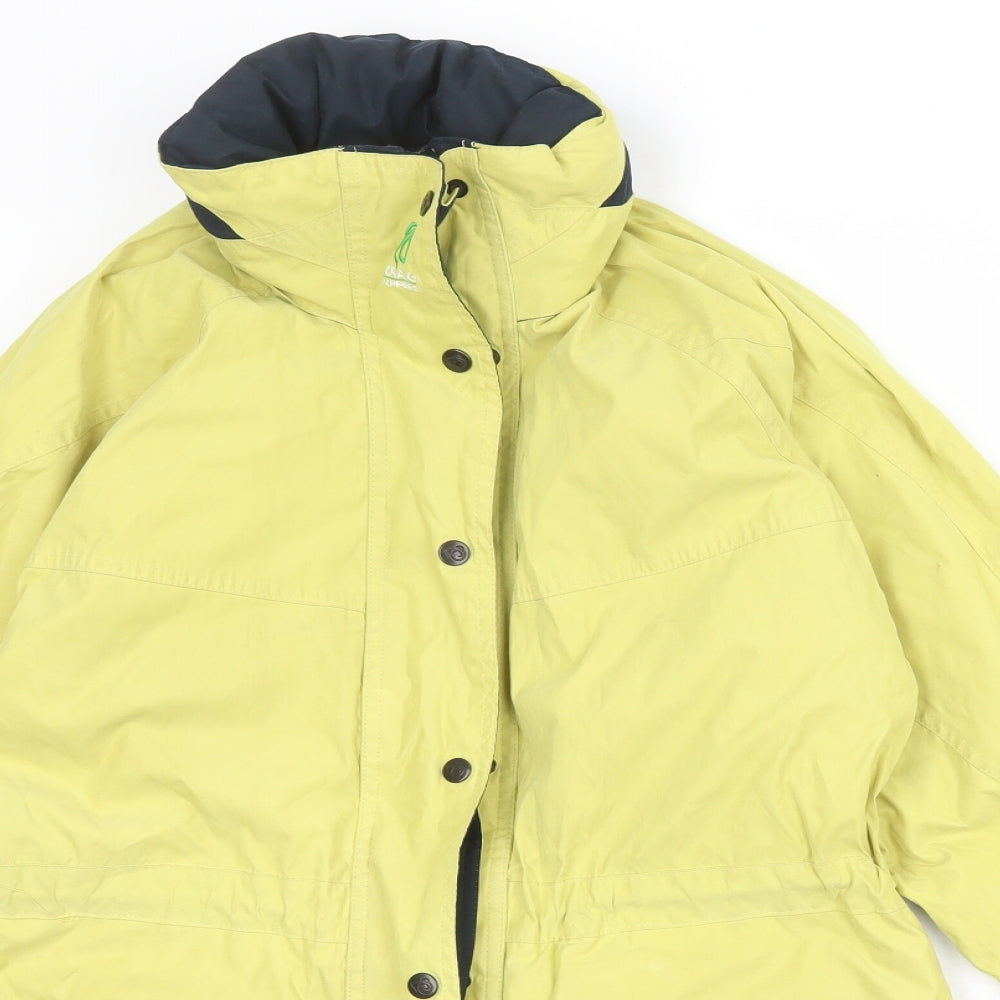 Craghoppers Womens Yellow Windbreaker Jacket Size 10 Zip