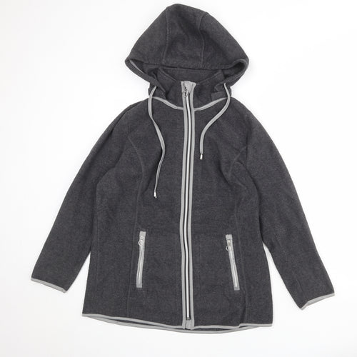 Collection L Womens Grey Jacket Size 16 Zip