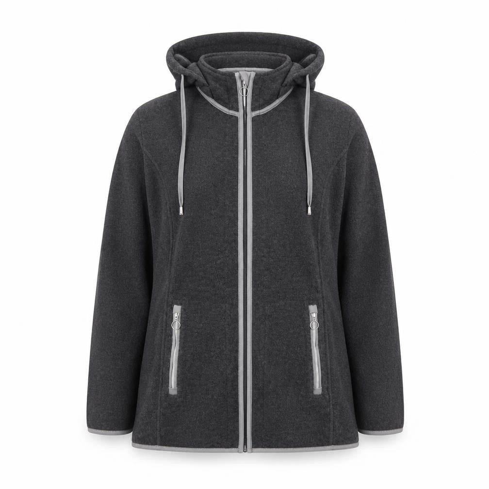 Collection L Womens Grey Jacket Size 16 Zip