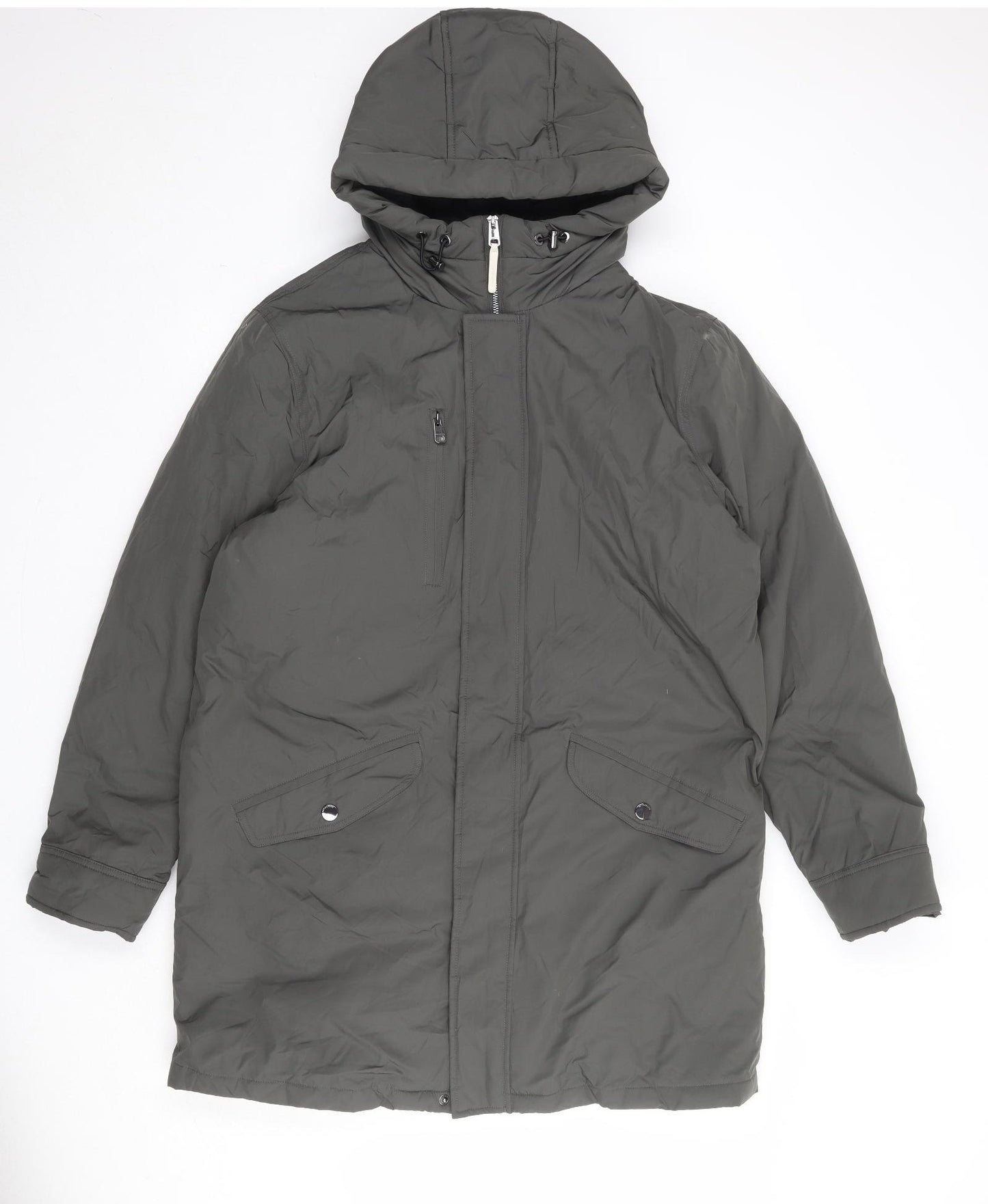 Autograph Mens Grey Jacket Size L Zip