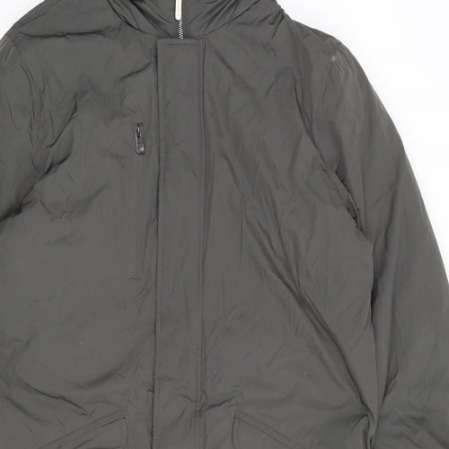 Autograph Mens Grey Jacket Size L Zip