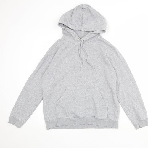 H&M Womens Grey Cotton Pullover Hoodie Size S Pullover