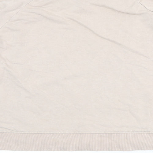H&M Womens Beige Cotton Pullover Sweatshirt Size L Pullover
