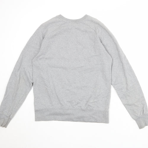 Earth Positive Womens Grey 100% Cotton Pullover Sweatshirt Size M Pullover - #WILDLIFE Tiger