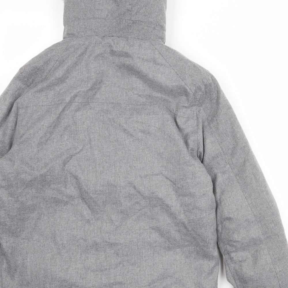 NEXT Boys Grey Basic Coat Coat Size 13 Years Zip