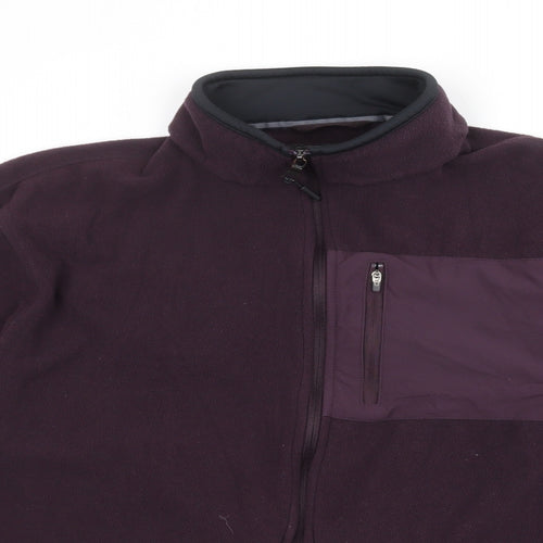 Marks and Spencer Mens Purple Jacket Size L Zip