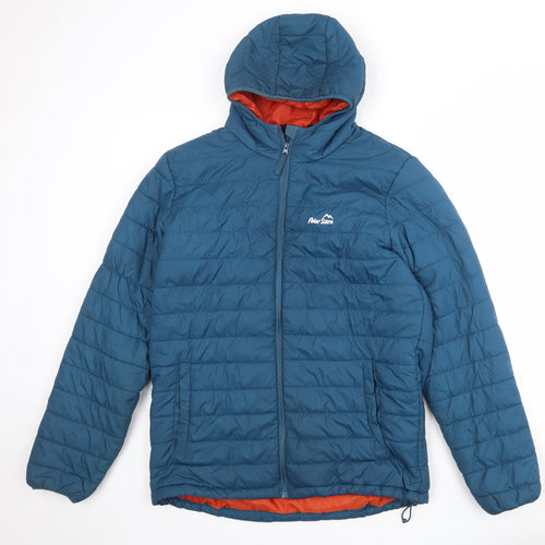 Peter Storm Mens Blue Quilted Jacket Size M Zip