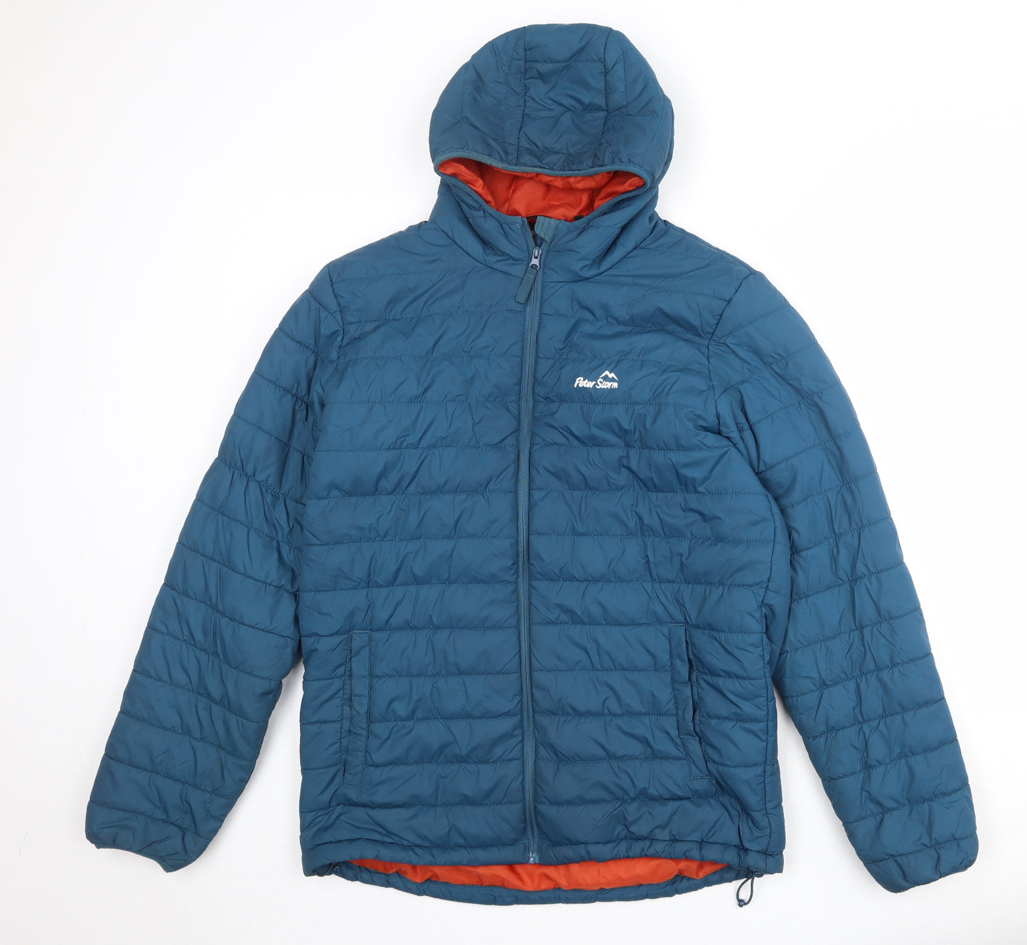 Peter Storm Mens Blue Quilted Jacket Size M Zip
