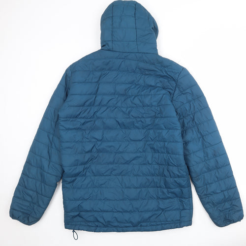 Peter Storm Mens Blue Quilted Jacket Size M Zip